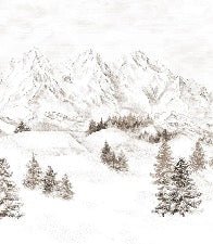 Tapete Bergmassiv der Alpen