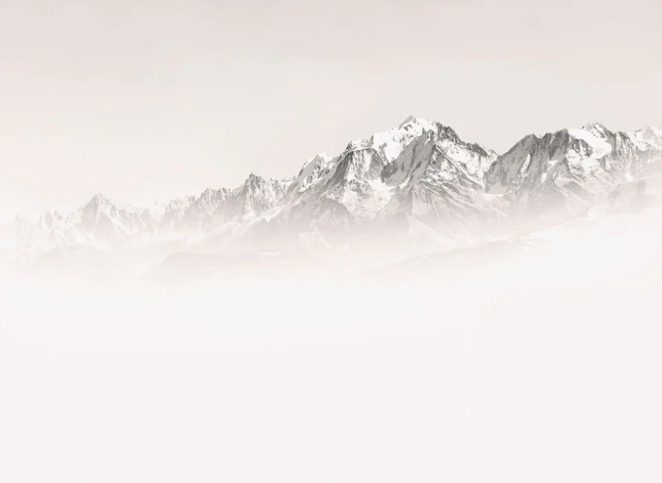 Tapete Nebliger Morgen Mont Blanc