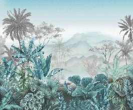 Trendtapete Tropical Blue