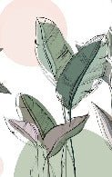 Panorama-Tapete Vegetal Graphic Green