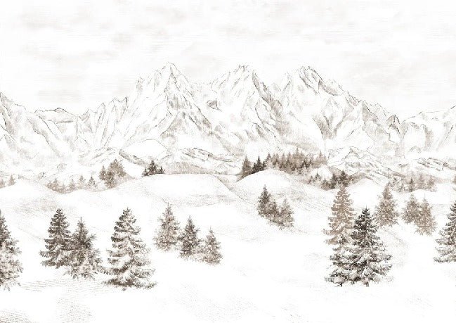 Tapete Bergmassiv der Alpen