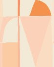 Tapete abstrakt geometrisch peach
