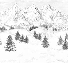 Tapete Berggipfel von Chamonix