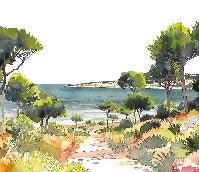 Panorama-Tapete Sommerluft