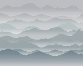 Panorama-Tapete cimes mist