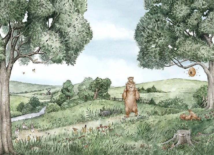 Papier peint enfant frères des ours, XXL, tendance