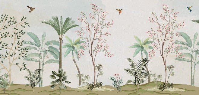 Tapete Chinoiserie Dschungel