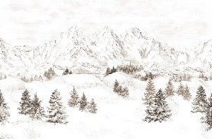 Tapete Bergmassiv der Alpen