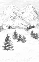 Tapete Berggipfel von Chamonix