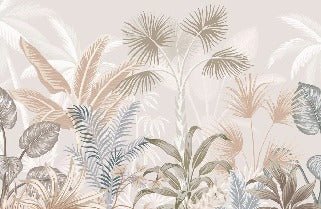 Papier peint panoramique jungle terracotta, XXL, tendance