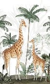 Tapete Familie Giraffen