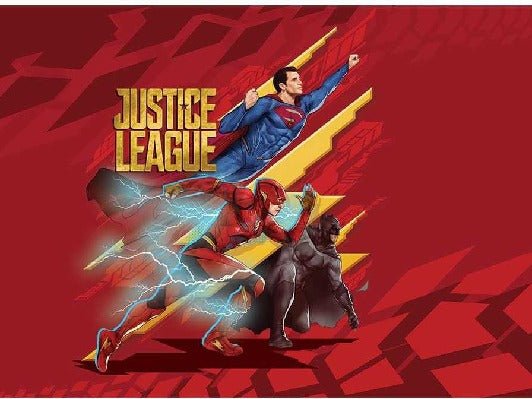 Panorama-Tapete justice league hero ready to go red