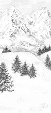 Tapete Berggipfel von Chamonix