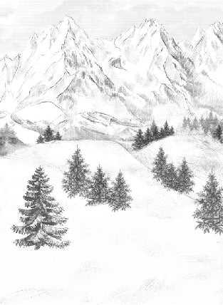 Tapete Berggipfel von Chamonix