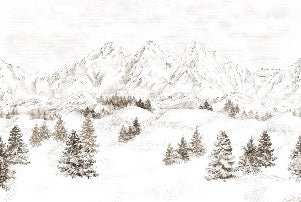 Tapete Bergmassiv der Alpen