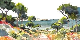 Panorama-Tapete Sommerluft