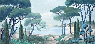 Tapete Spaziergang in den Calanques