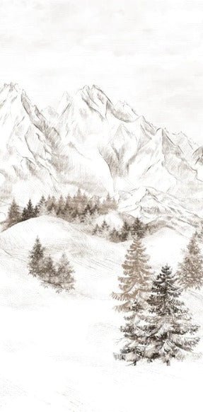 Tapete Bergmassiv der Alpen