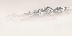 Tapete Mont Blanc im Sepia-Nebel