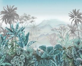 Trendtapete Tropical Blue