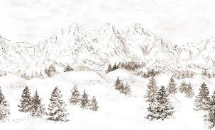 Tapete Bergmassiv der Alpen