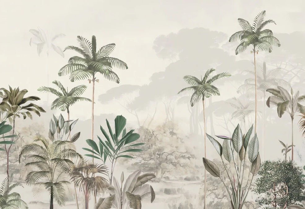 Papier peint panoramique jungle eden vert, XXL, tendance