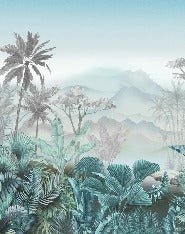 Trendtapete Tropical Blue