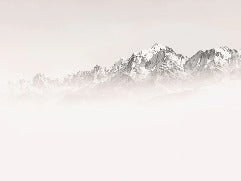 Tapete Nebliger Morgen Mont Blanc