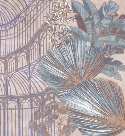 Papier peint verrière végétale, XXL, tendance