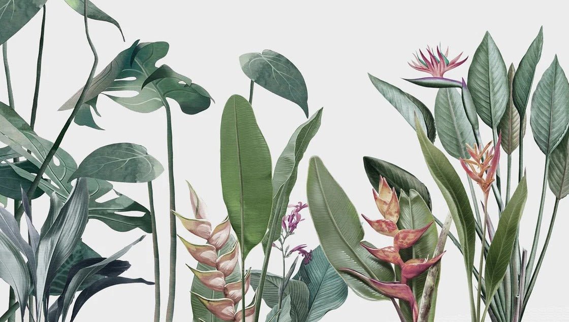 Papier peint panoramique Végétal tropical, XXL, tendance