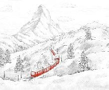 Papier peint panoramique Mont Cervin, XXL, tendance