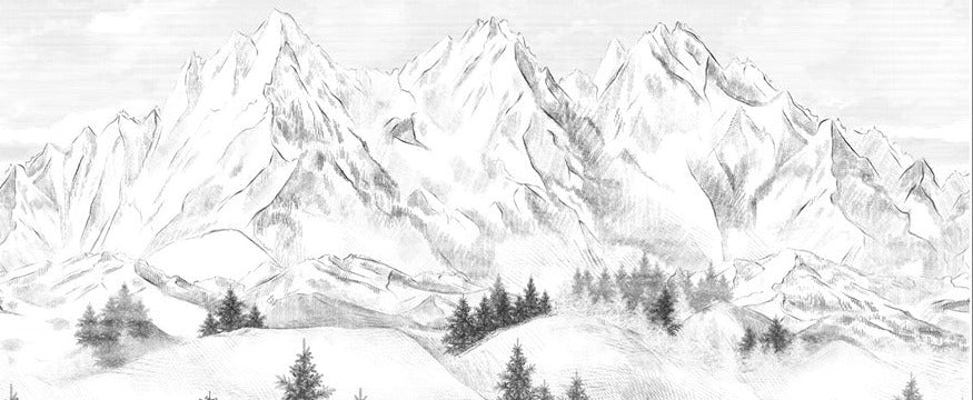 Tapete Berggipfel von Chamonix