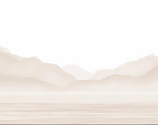 Tapete Annecy und sein friedlicher See Beige