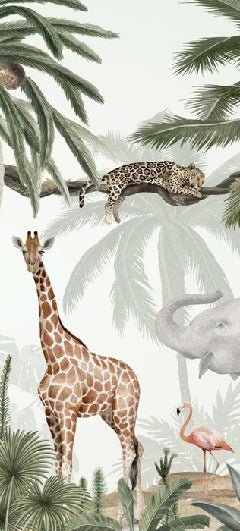 Kindertapete Dschungel friedlich