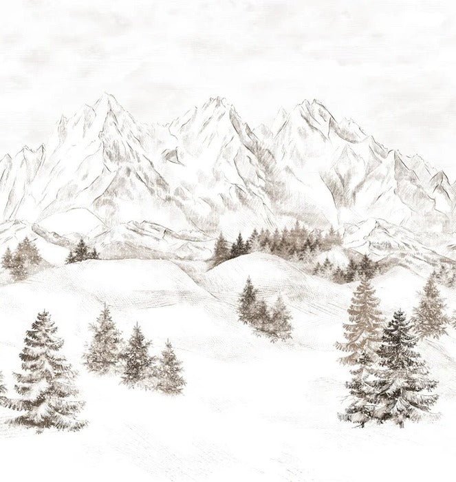 Tapete Bergmassiv der Alpen