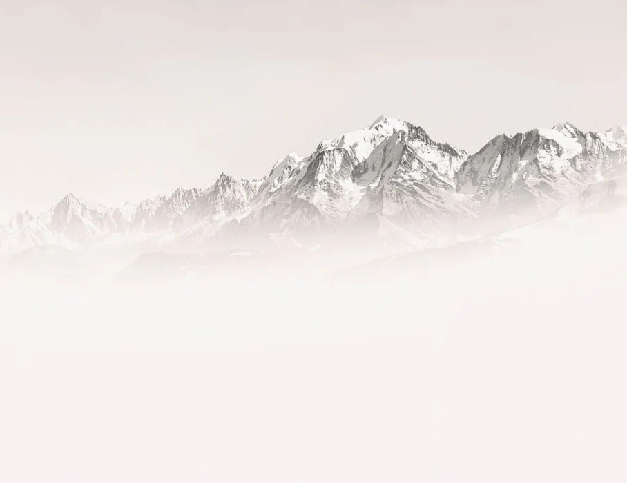 Tapete Nebliger Morgen Mont Blanc