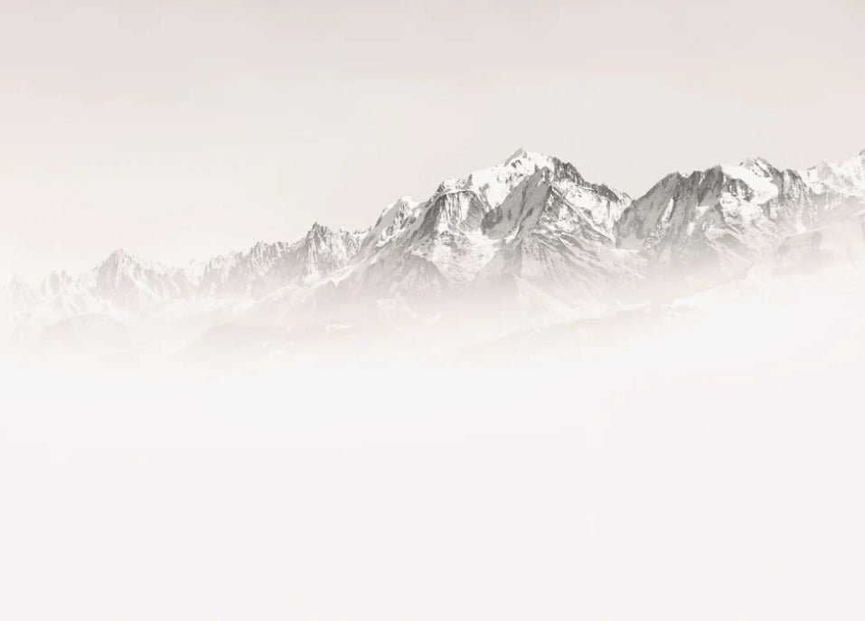 Tapete Nebliger Morgen Mont Blanc