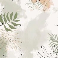 Papier peint panoramique aquarelle végétale, XXL, tendance