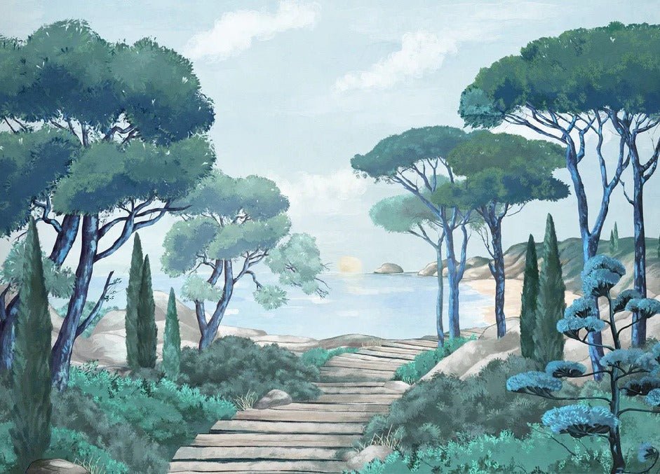 Tapete „Spaziergang in den Calanques“