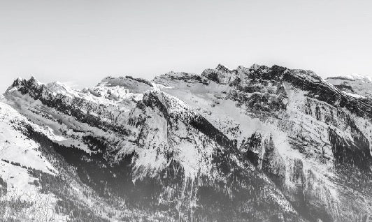 Papier peint restaurant montagne grand massif, XXL, tendance