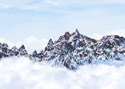Tapete Mont Blanc Leinwand der Gipfel