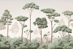 Papier peint brise légère pinède, XXL, tendance