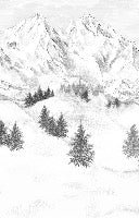 Tapete Berggipfel von Chamonix