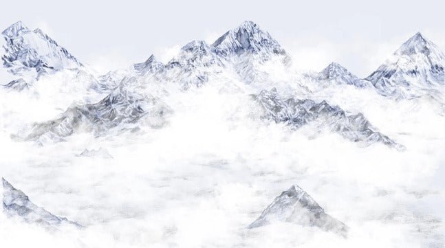 Tapete Mount Everest blau
