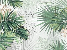 Natur-Panorama-Tapete green palm