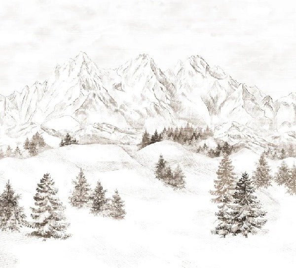 Tapete Bergmassiv der Alpen