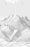 Tapete Massif des Écrins grau