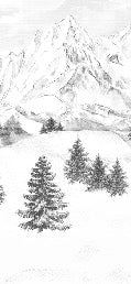 Tapete Berggipfel von Chamonix