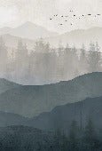Papier peint panorama nature noir et blanc, XXL, tendance