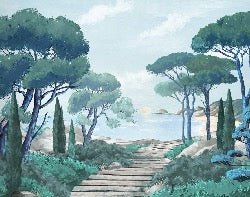 Papier peint balade dans les calanques, XXL, tendance